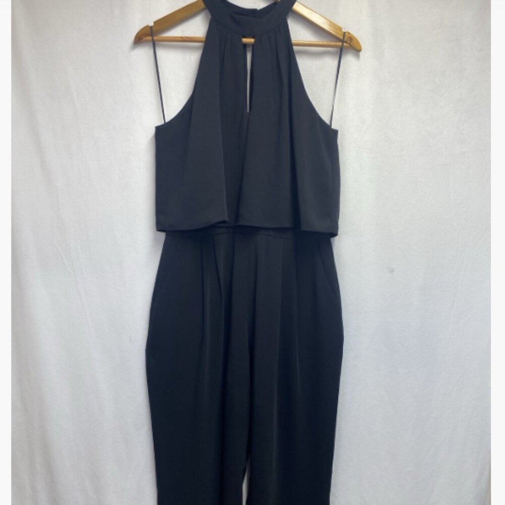 Greylin Black Halter Jumpsuit - L